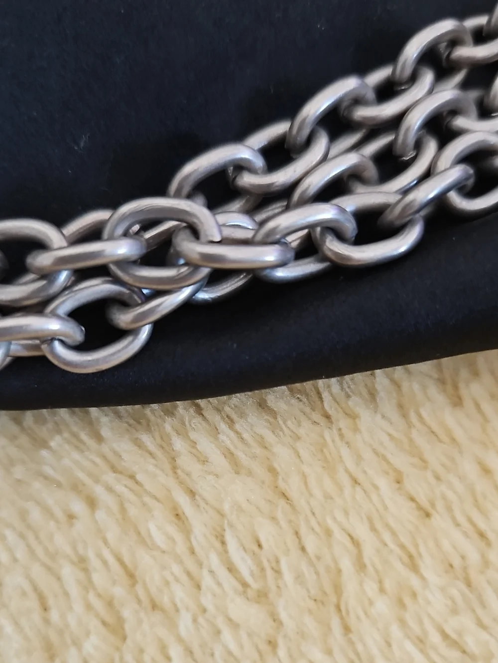GAP -Black Women's Chain-Accent Bag with Pink Scarf